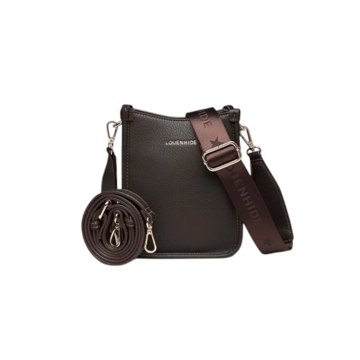 Louenhide Parker Phone Crossbody Bag Chocolate - Image 3