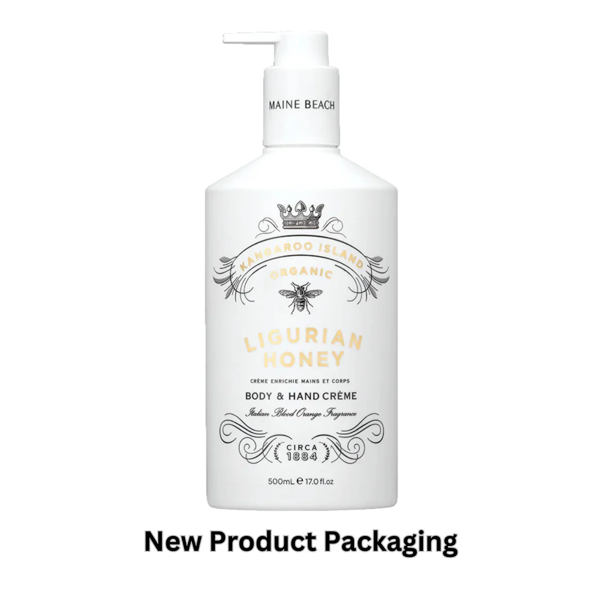 Maine Beach Kangaroo Island Ligurian Honey Hand And Body Creme 500ml - Image 2