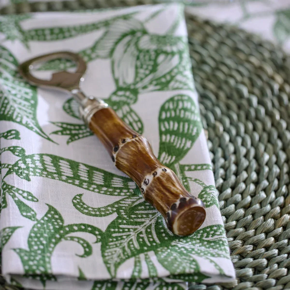 Madras Link Bahama Bamboo Bottle Opener - Image 2