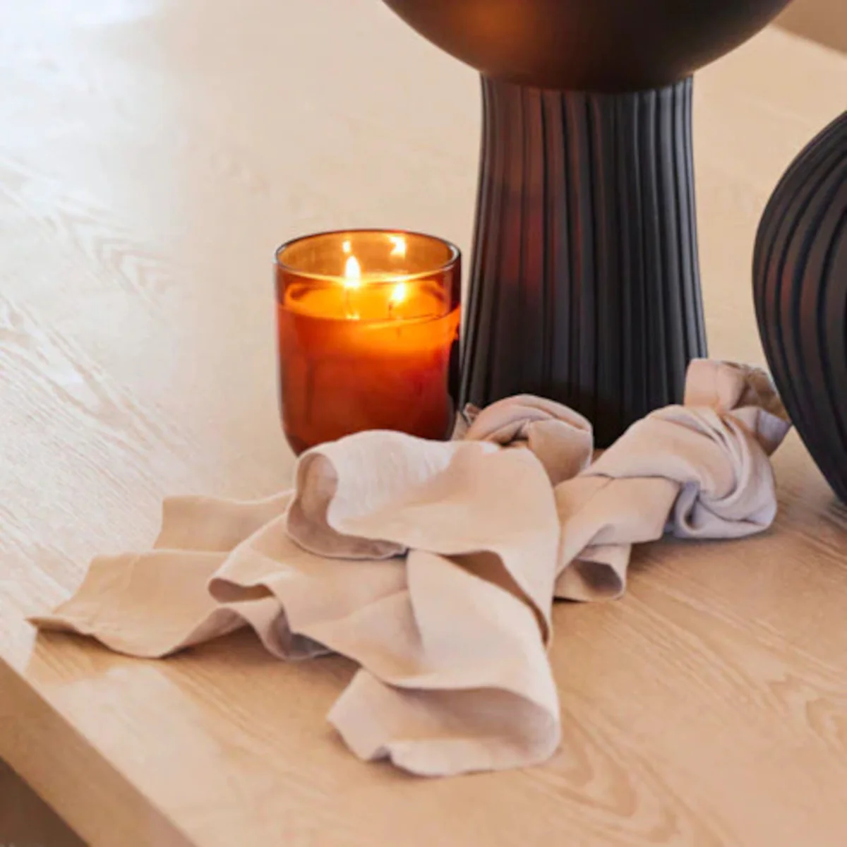 Madras Link Jetty Napkins Oatmeal Set of 4 - Image 3