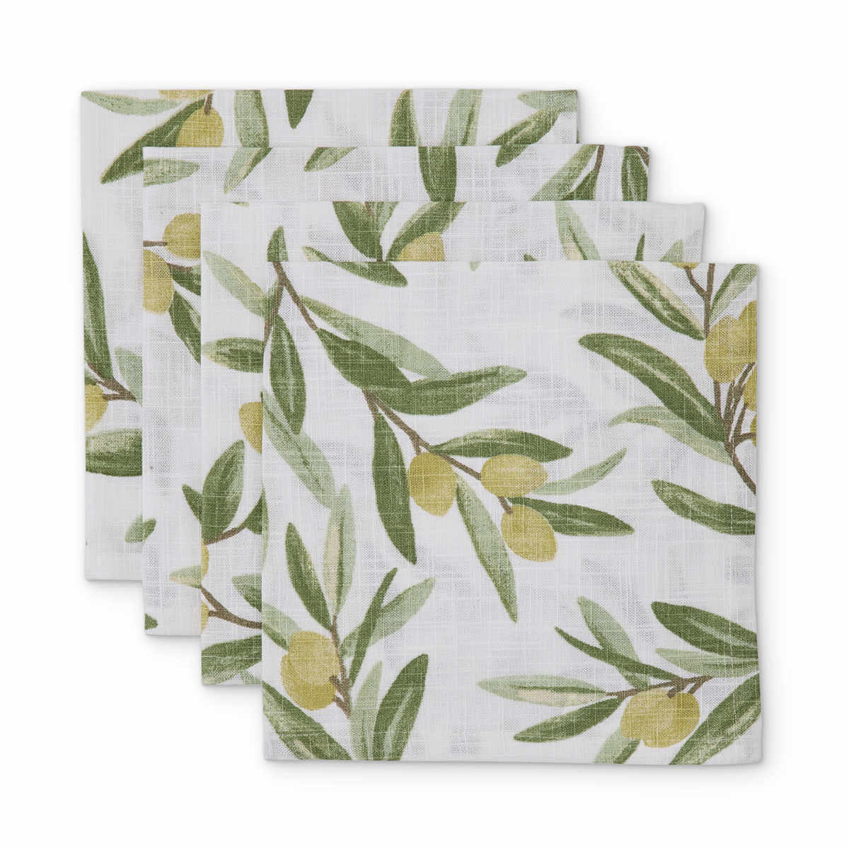 Madras Link Sicilian Olive Napkin Set of 4