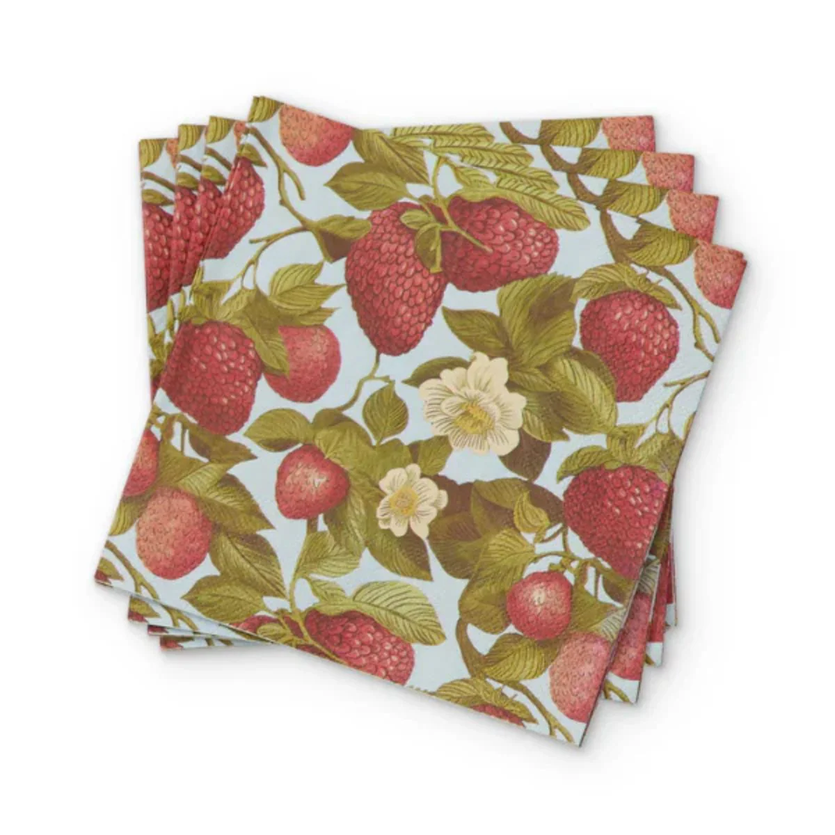 Madras Link Strawberry Field Paper Napkin Set of 20 Piece