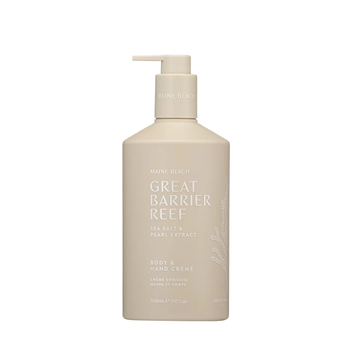 Maine Beach Great Barrier Reef Sea Salt Body and Hand Cream 500ml