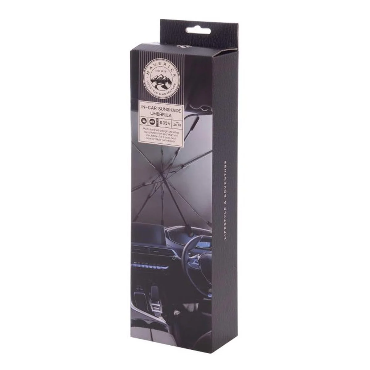 Maverick Car Shade Umbrella Black 8x7x33cm - Image 7