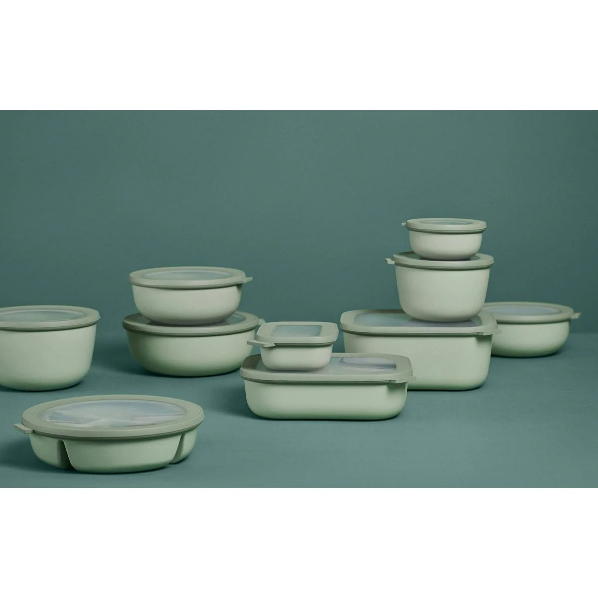 Mepal Set Cirqula Round 3 Pcs (500+1000+2000) - Nordic White - Image 6