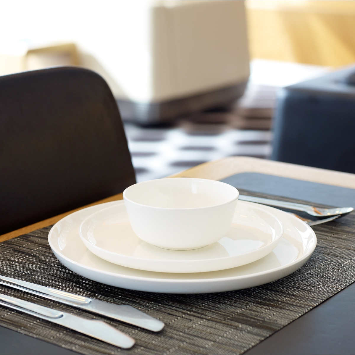 Noritake Marc Newson Bone China Plate White 21cm - Image 4