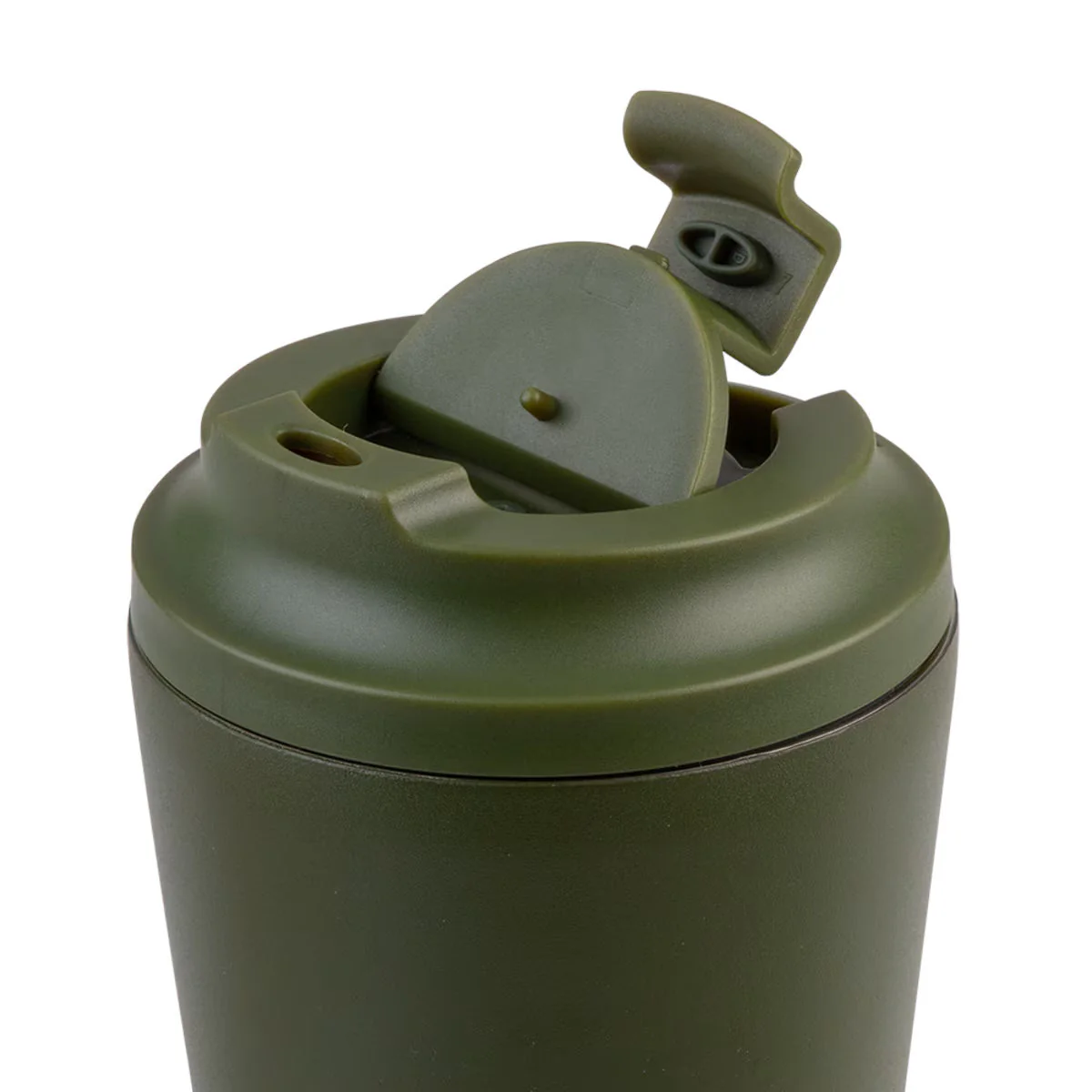 Oasis Ceramic Lined Stainless Steel Insulated Coffee Cup Forest Green 360ml - Image 6
