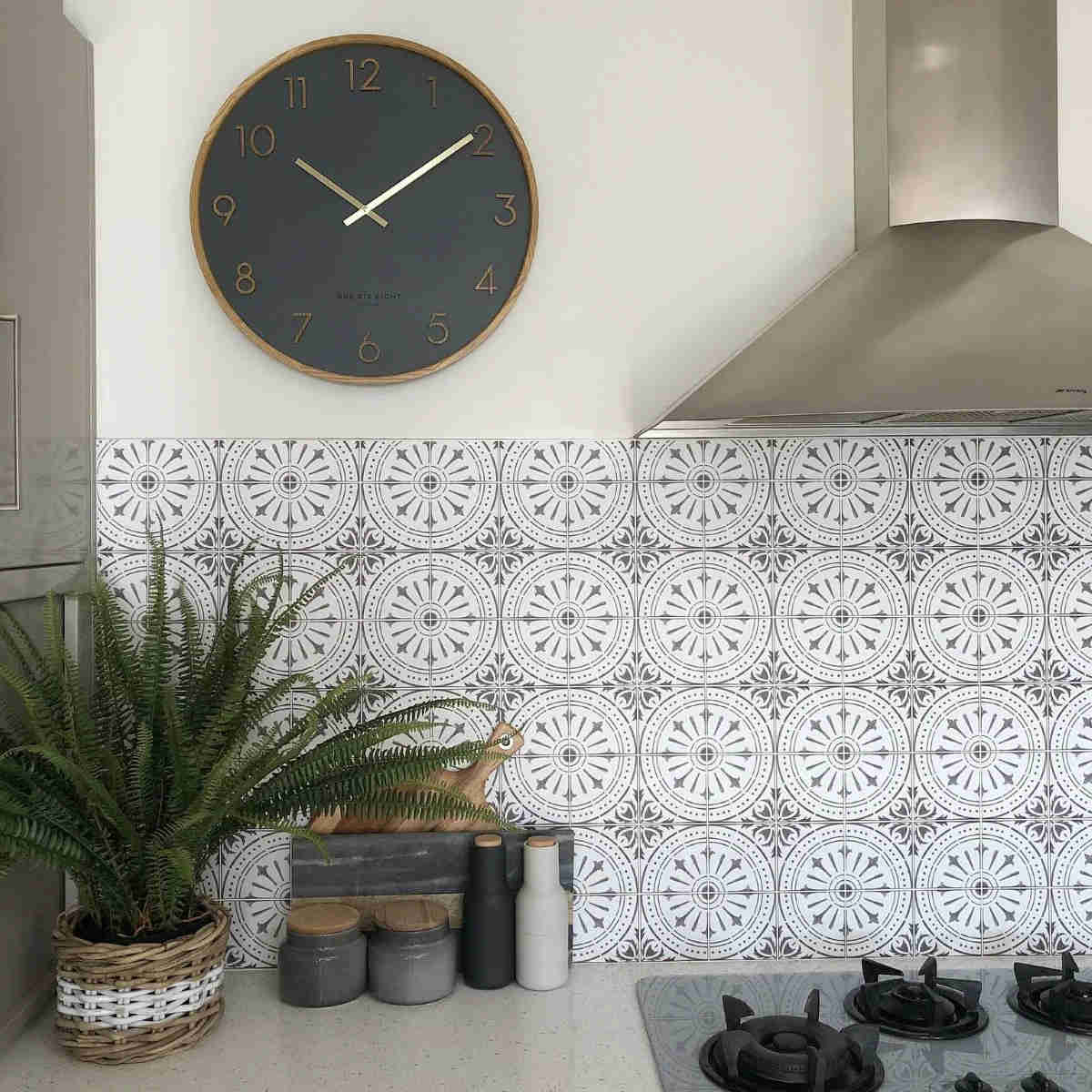 One Six Eight London Scarlett Wall Clock Charcoal 35cm - Image 4