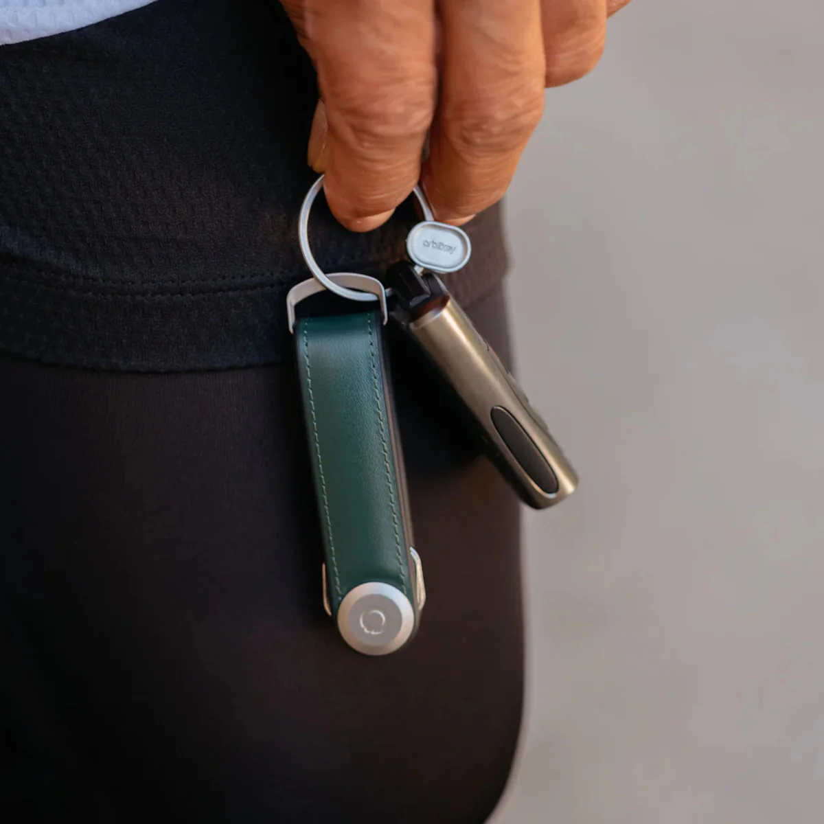 Orbitkey Hybrid Leather Key Organiser Pine Green - Image 5