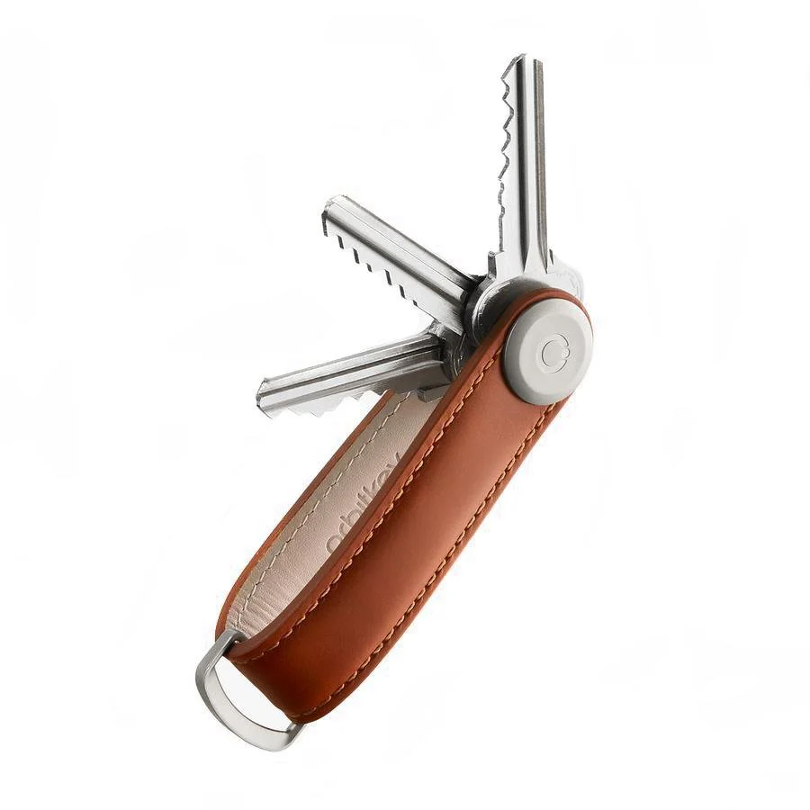 Orbitkey Leather Key Organiser Cognac & Tan