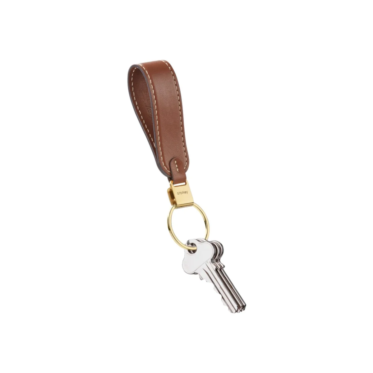 Orbitkey Loop Keychain Caramel - Image 3