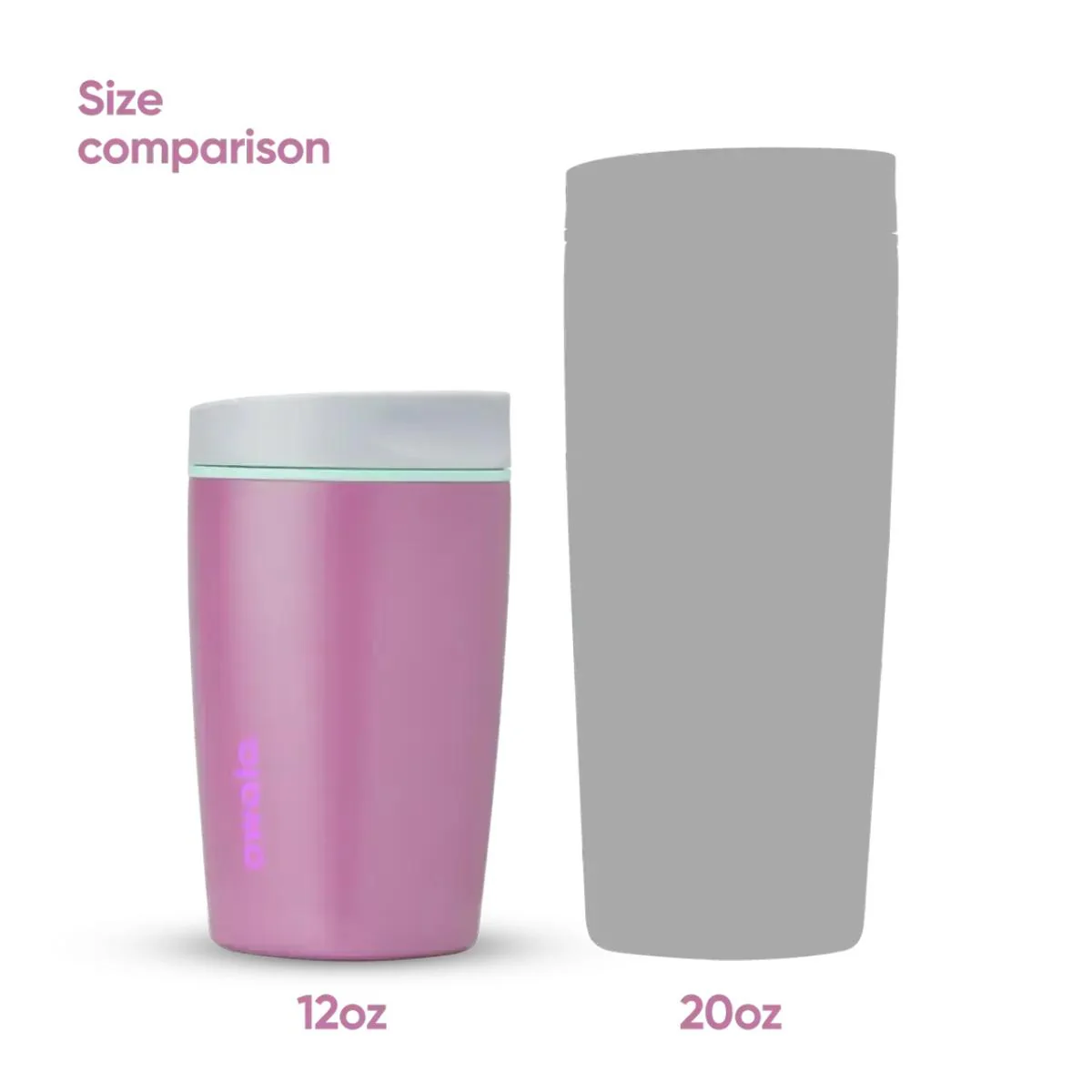 Owala SmoothSip Slider Water Bottle Plum Perfect 355ml - Image 4