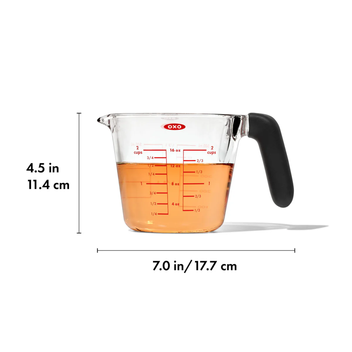 OXO Good Grips Glass Measuring Cup 500ml (2 Cups) - Image 6