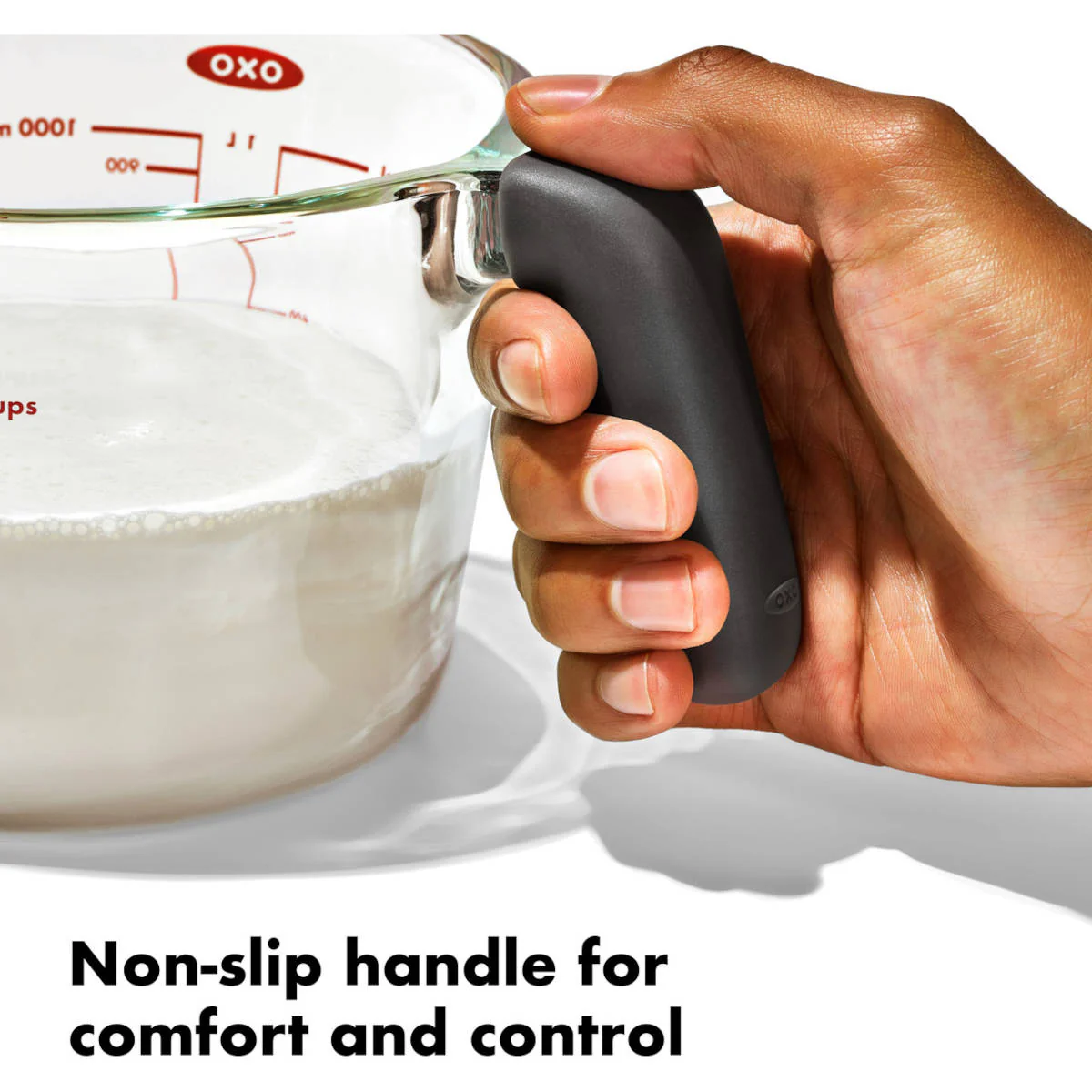 OXO Good Grips Glass Measuring Cup with Lid 500ml (2 Cups) - Image 5
