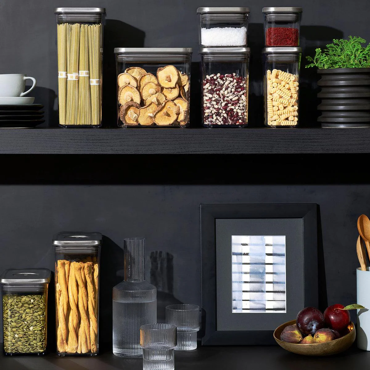 OXO POP 2.0 Steel Small Square Short Container 1L - Image 6