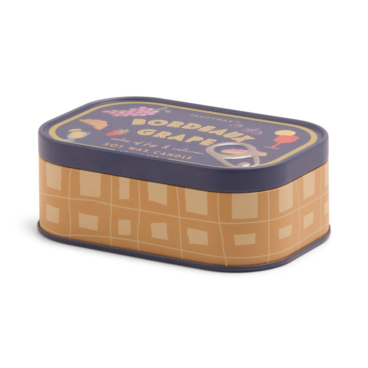 Paddywax Bistro Bordeaux Grape Tin Candle 127g