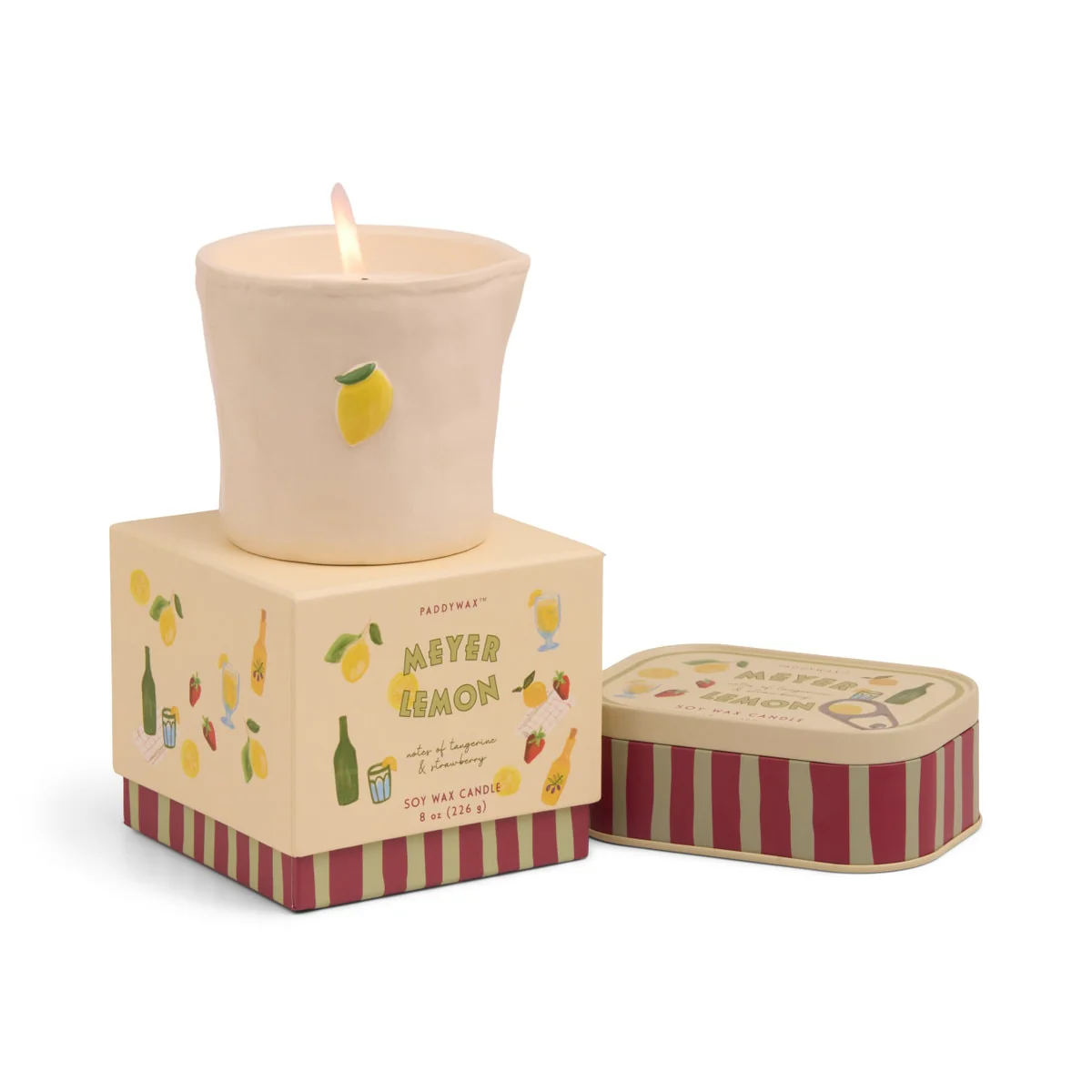 Paddywax Bistro Meyer Lemon Ceramic Candle 226g - Image 3