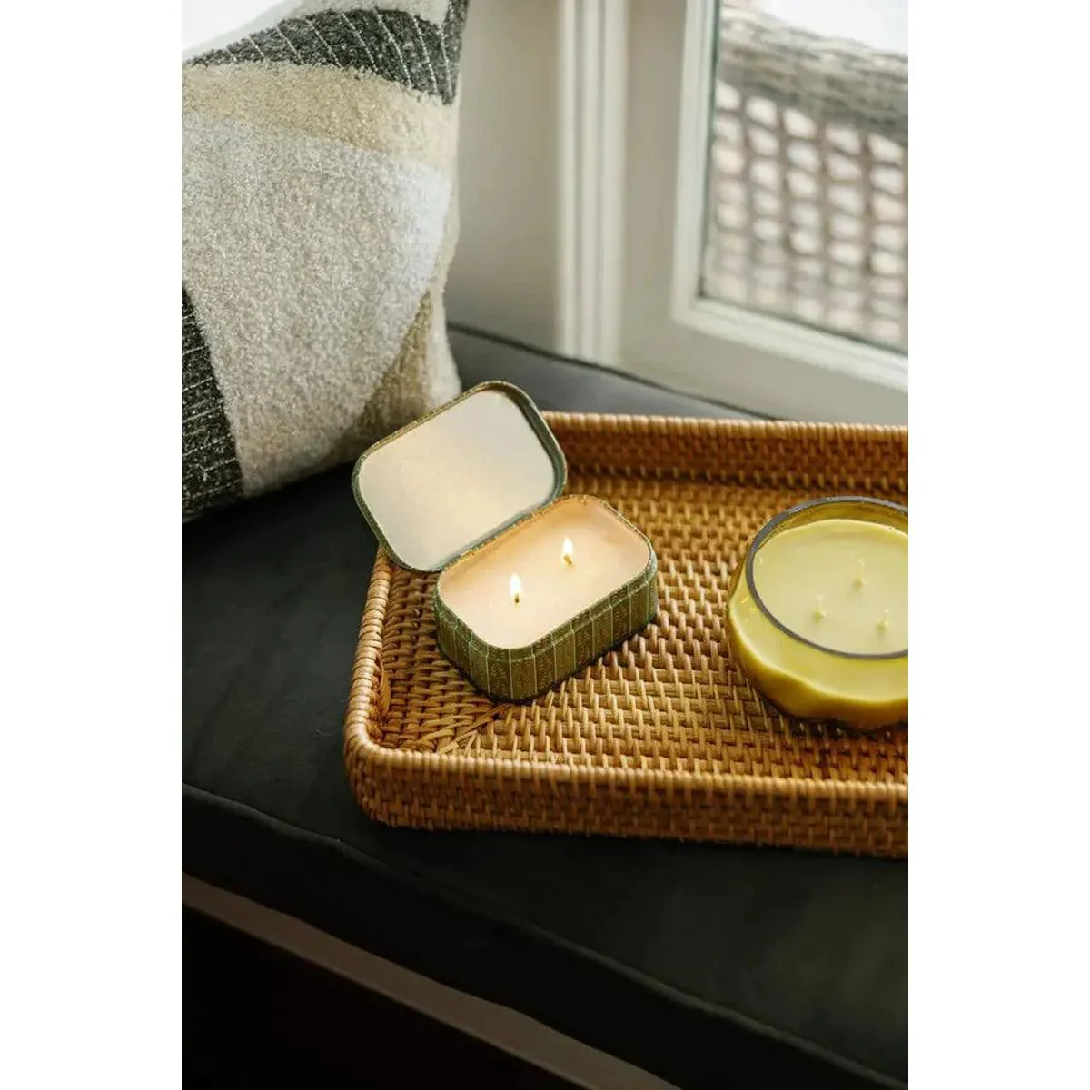 Paddywax Smoked Pistachio Tin Candle 127g - Image 5