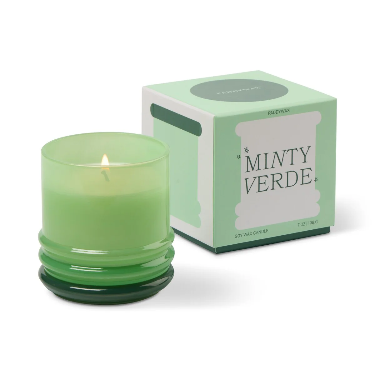 Paddywax Stacked Minty Verde Candle 198g - Image 4