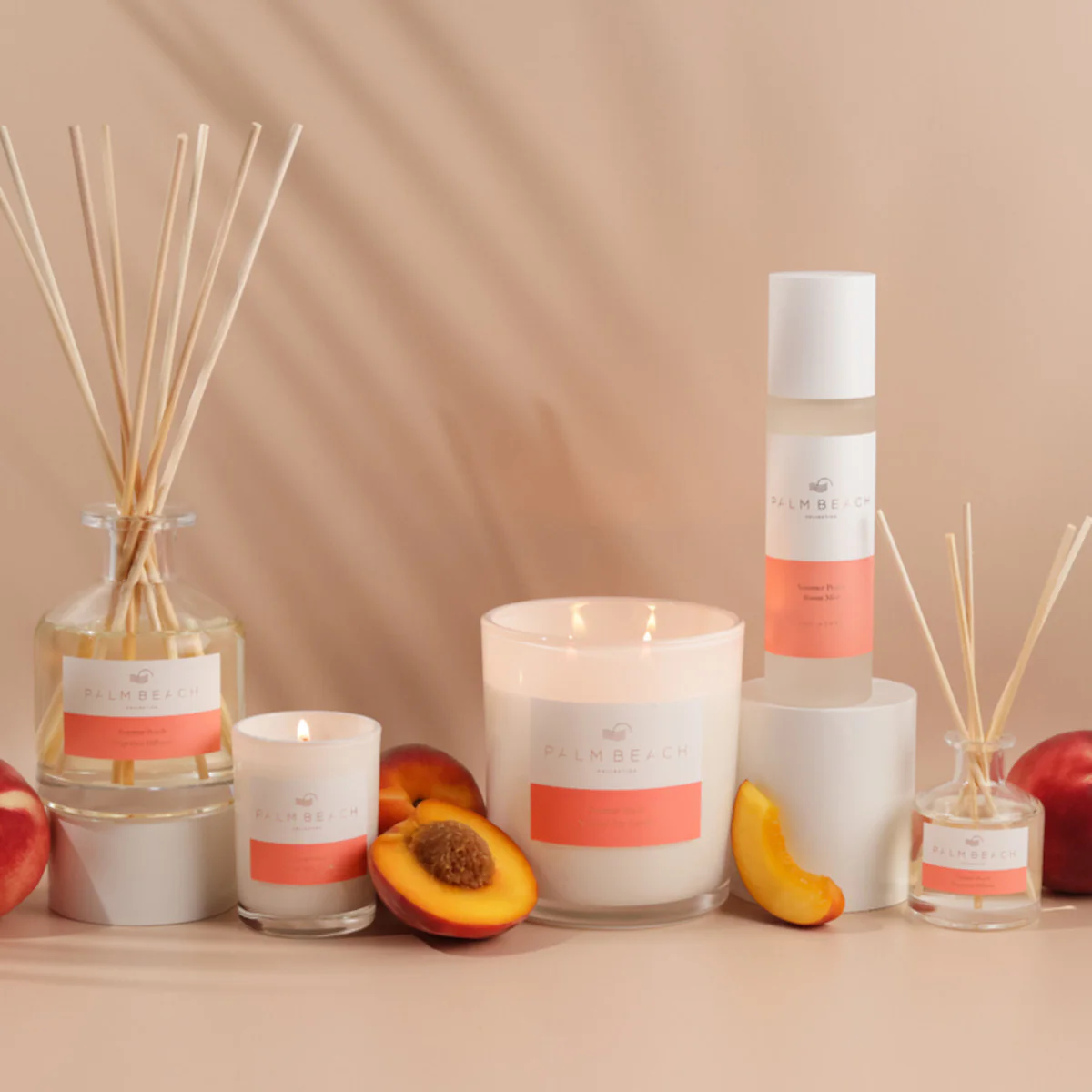 Palm Beach Collection Summer Peach Mini Fragrance Diffuser 50ml - Image 3