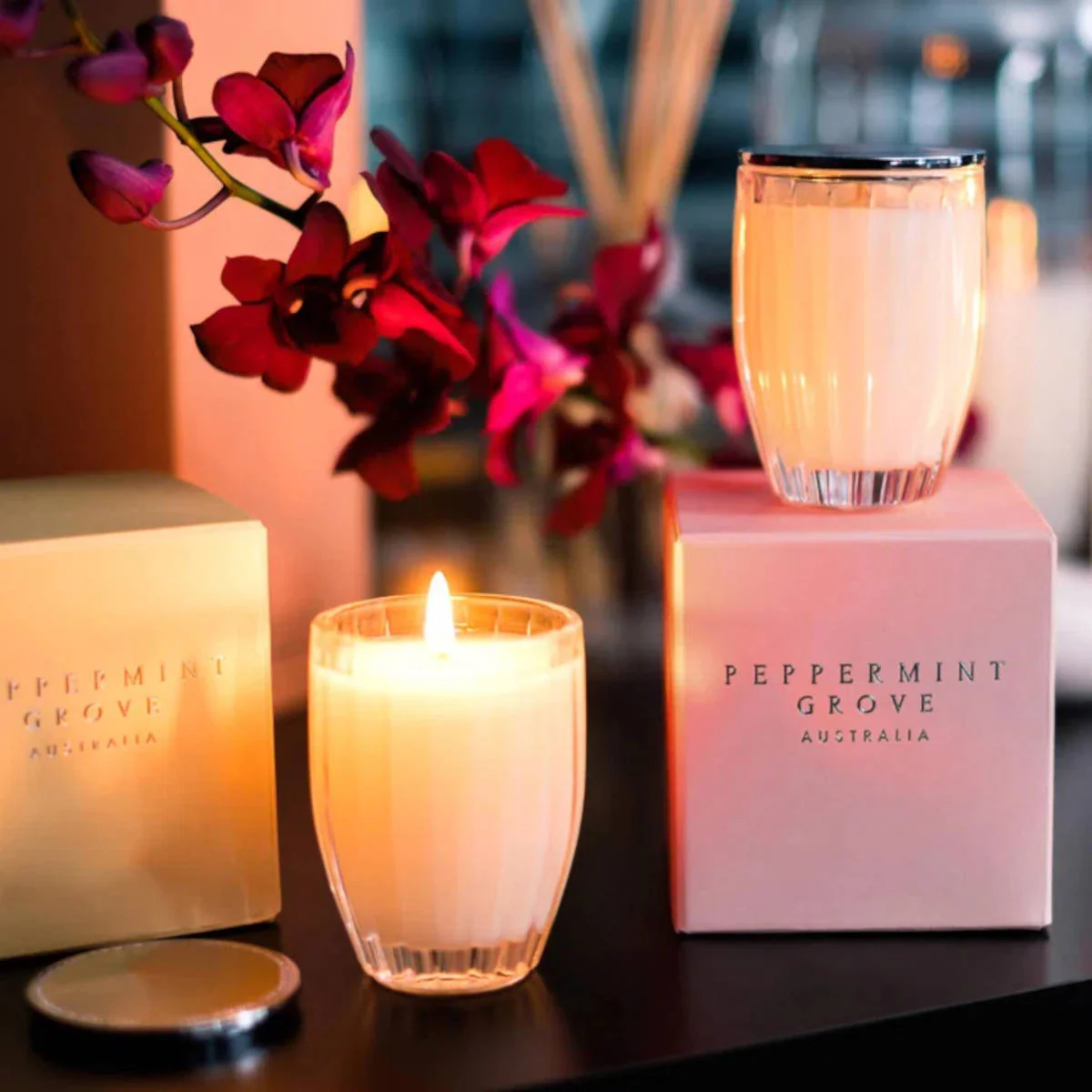 Peppermint Grove Australia Camellia & Lotus Blossom Candle 60g - Image 3