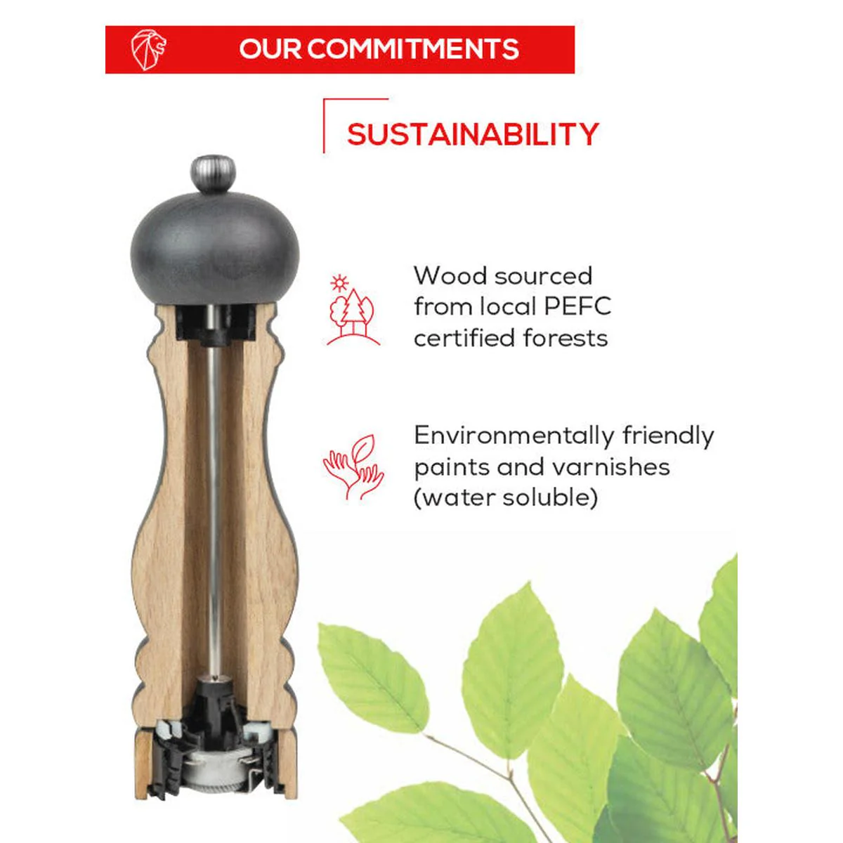 Peugeot Paris u'Select Salt and Pepper Mill Duo Natural 18cm - Image 5