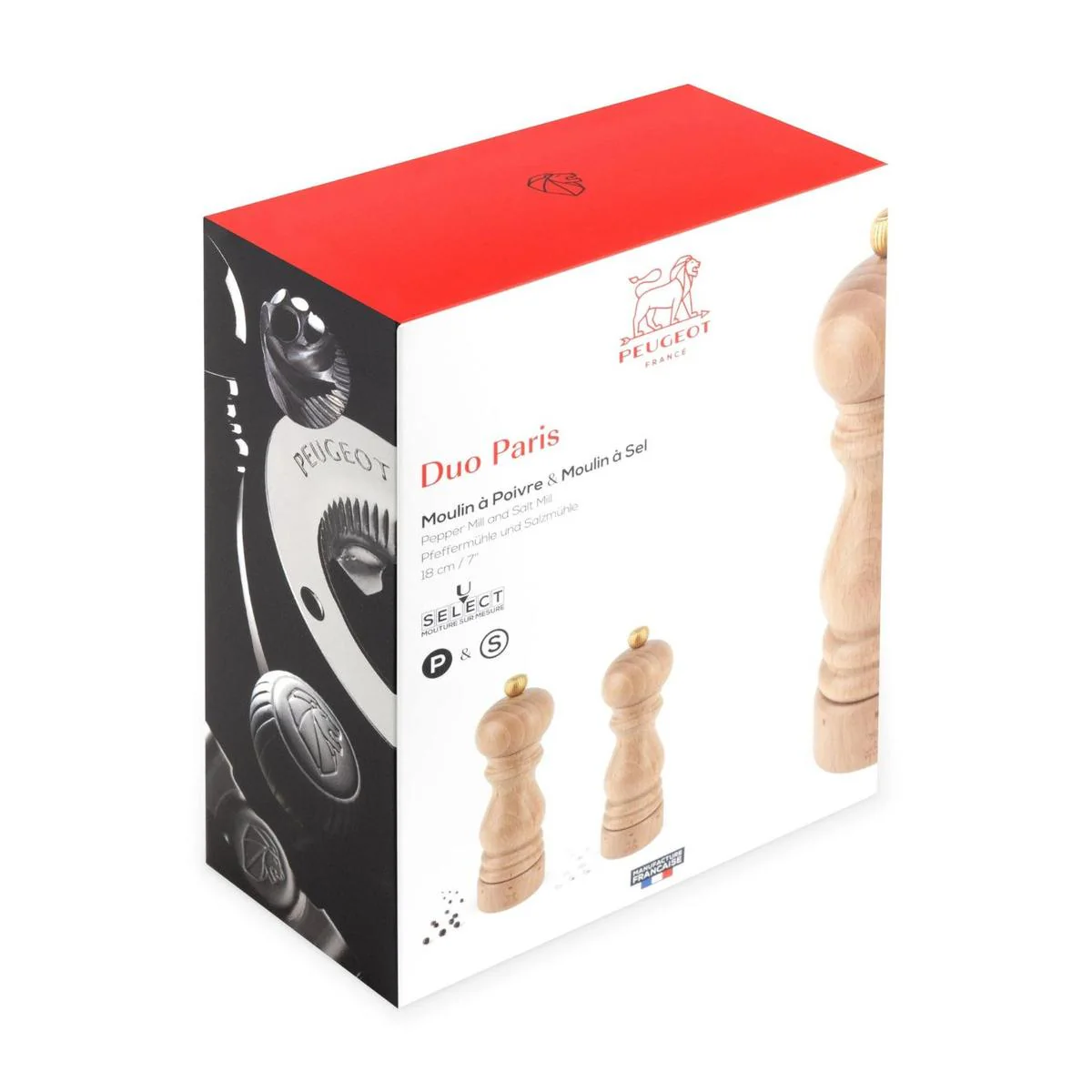 Peugeot Paris u'Select Salt and Pepper Mill Duo Natural 18cm - Image 6