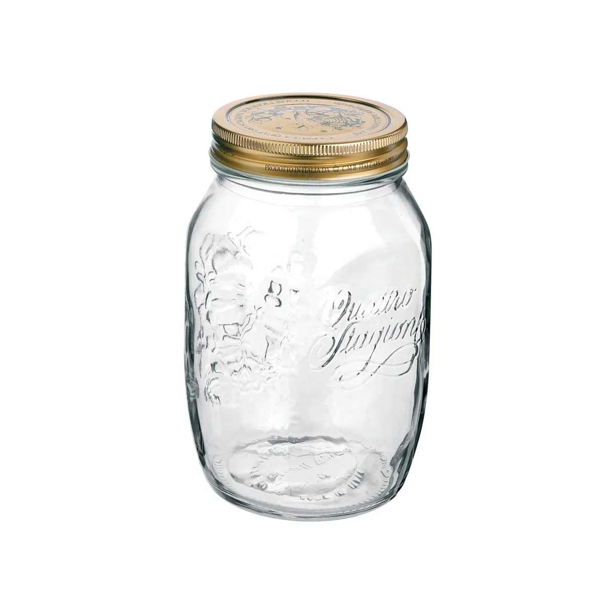 Bormioli Rocco Quattro Wide Preserving Jar 1L