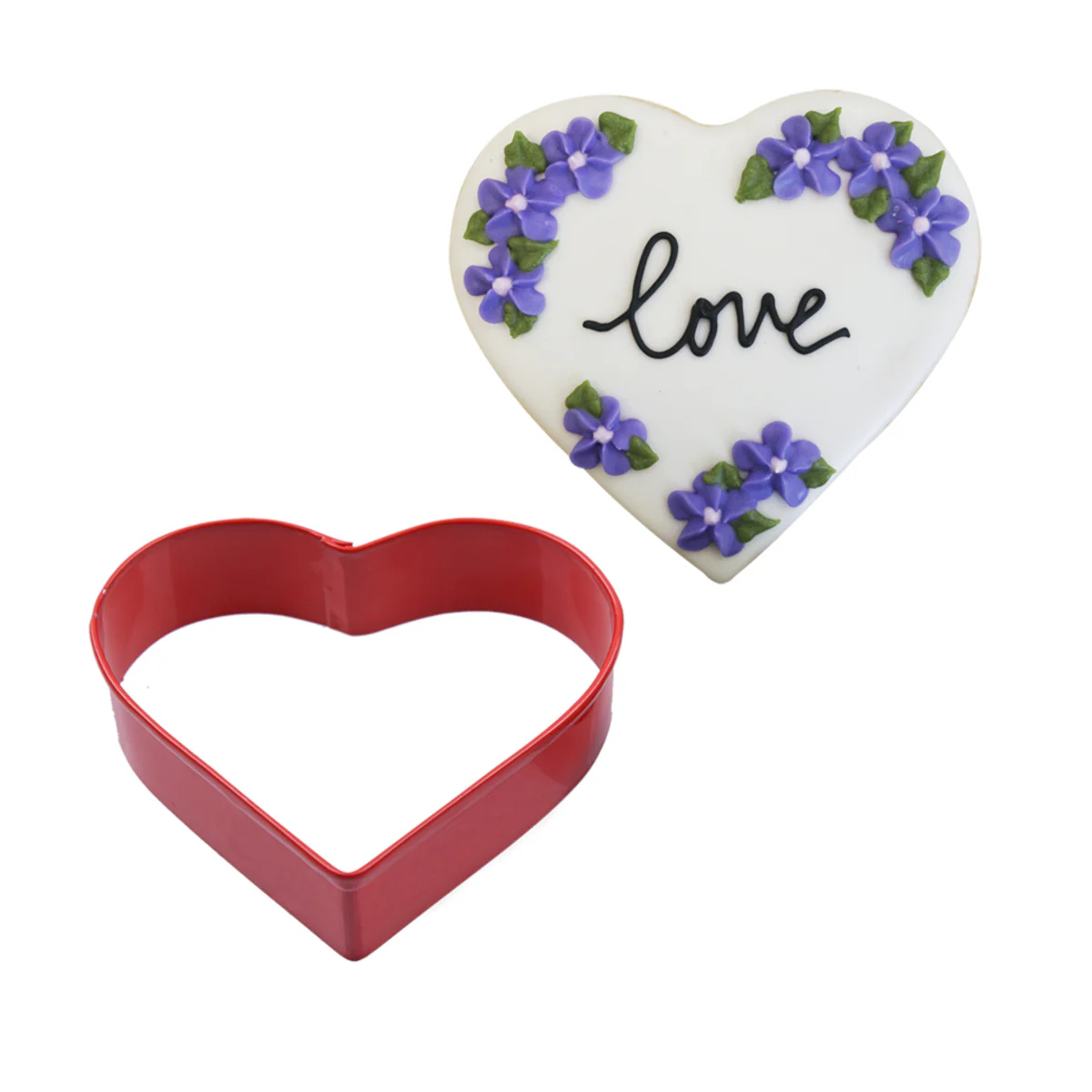 R&M Heart Cookie Cutter Red 8cm - Image 2