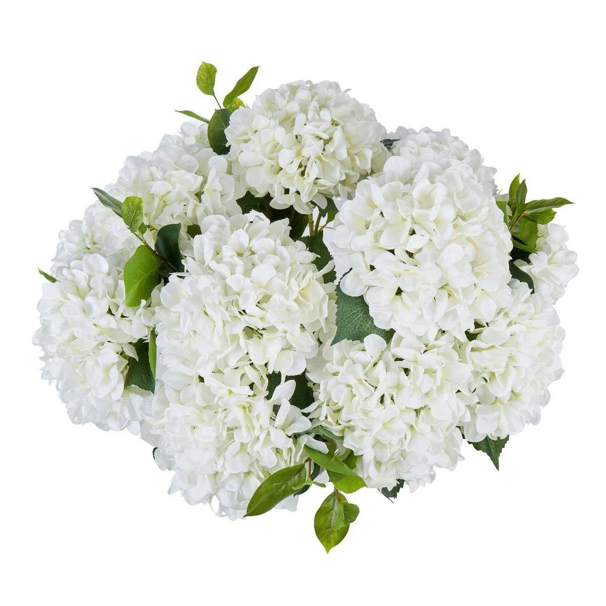 Rogue Garden Hydrangea Mix-Dahlia Bowl White & Glass 70x69x62cm - Image 3