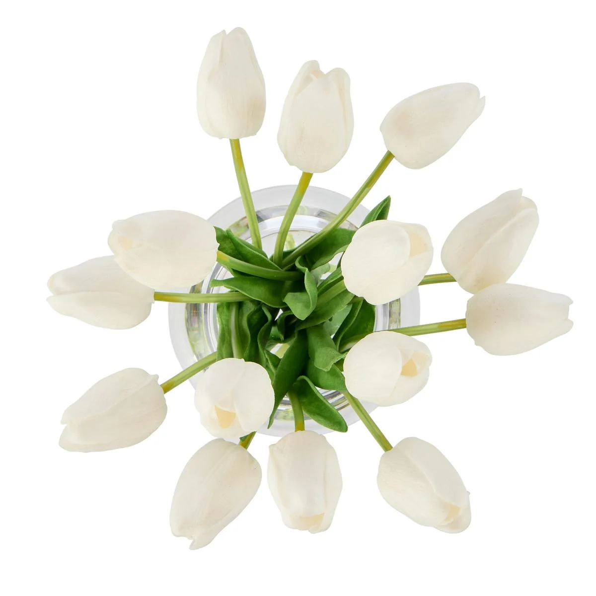 Rogue Tulip Bunch-Sphere Vase White 20x23x19cm - Image 2