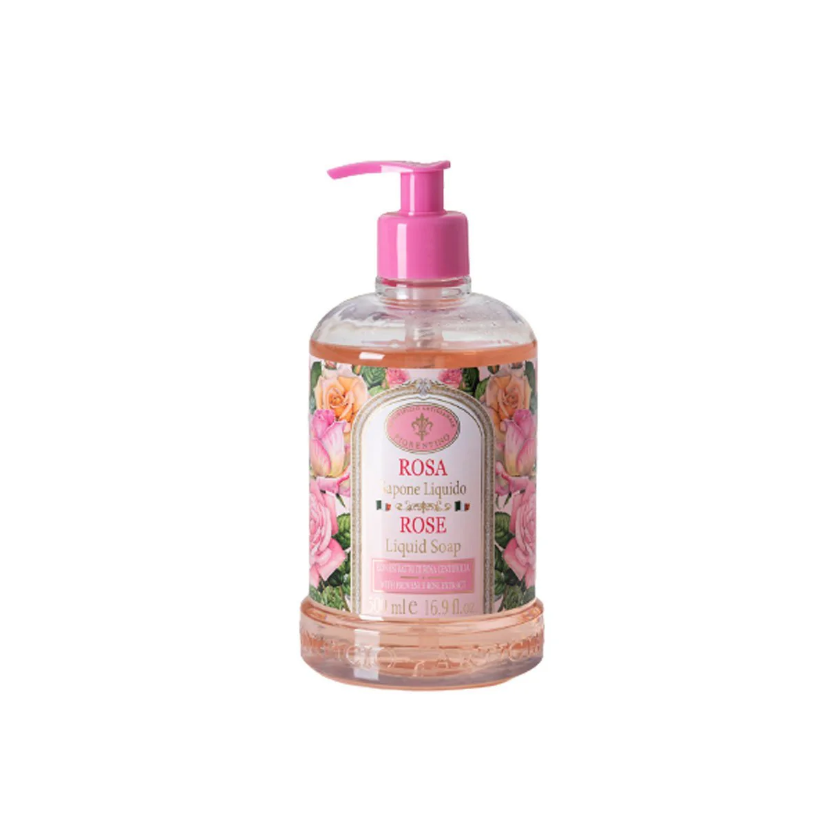 Saponificio Artigianale Fiorentino Rose Liquid Soap 500ml