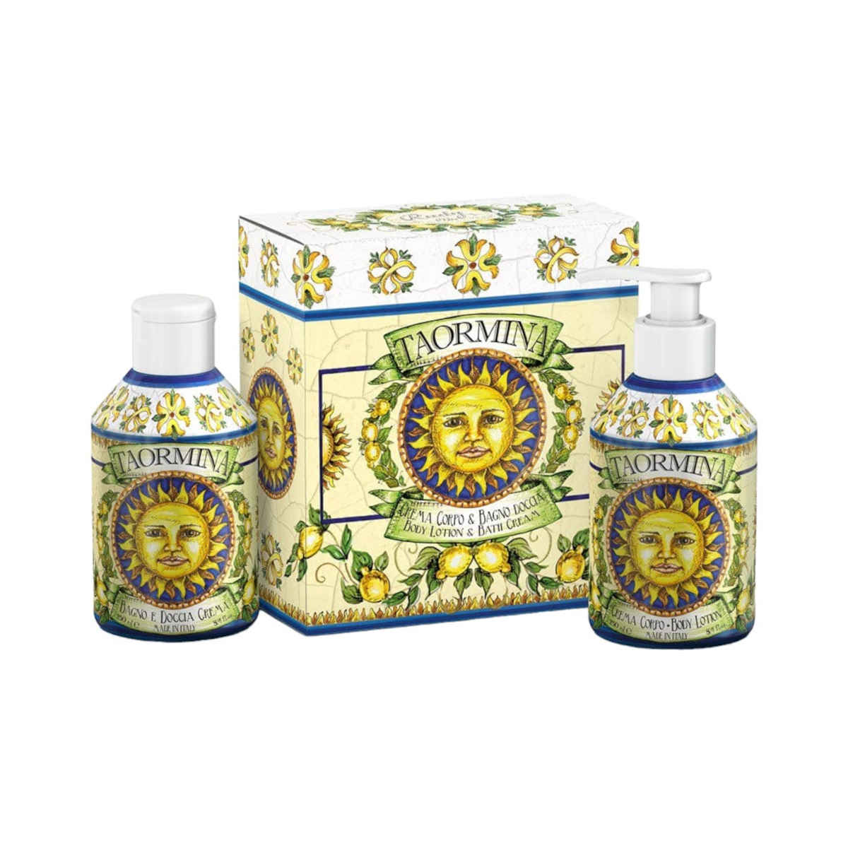 Rudy Profumi Taormina Bath & Shower Gel & Body Cream Gift Set 250ml