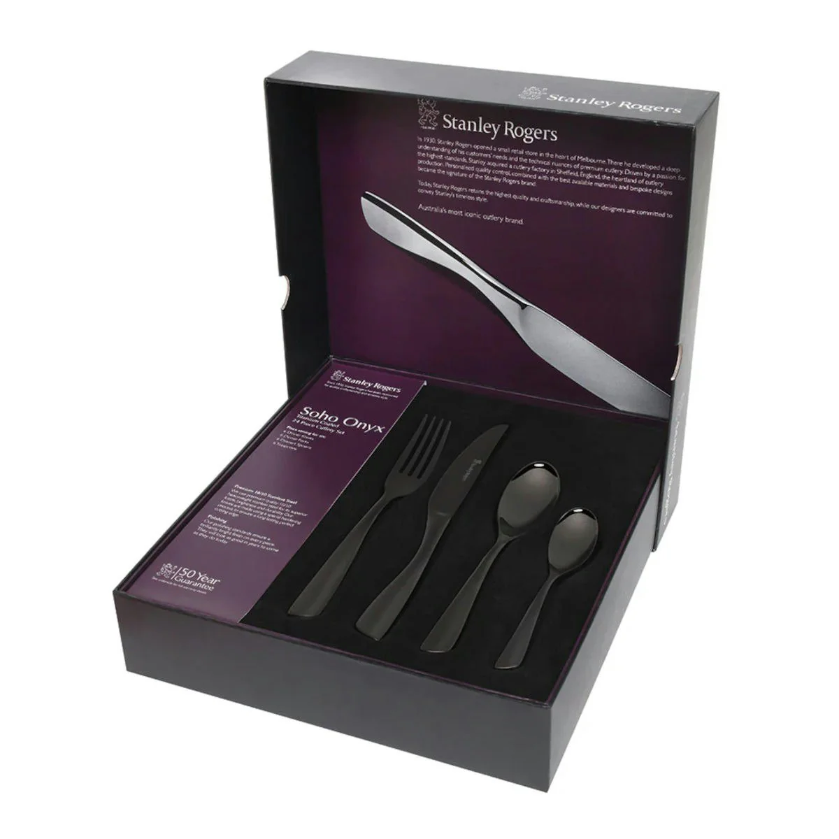 Stanley Rogers Chelsea Onyx 24pc Set - Image 4