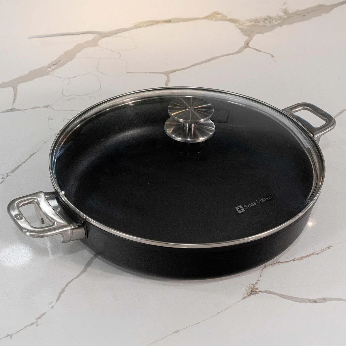 Swiss Diamond CXD Induction Sautuese with Lid 32cm - Image 5