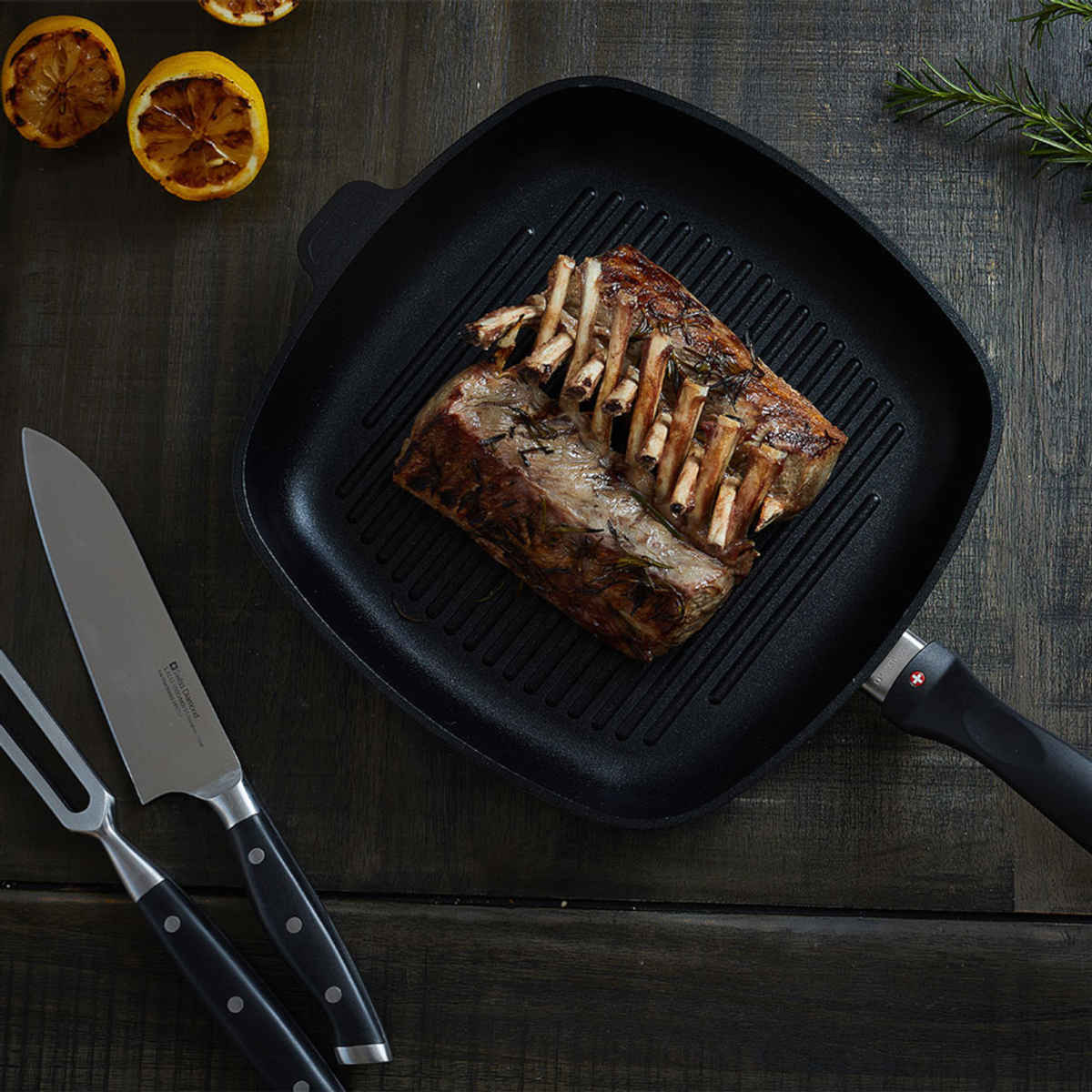 Swiss Diamond XD Classic Induction Grill Pan 28cm - Image 4