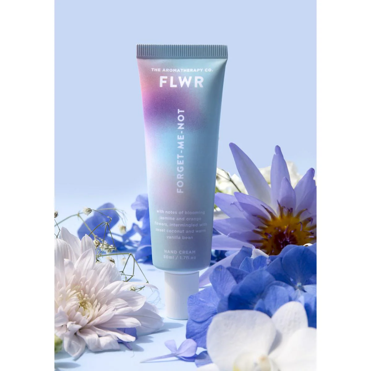 The Aromatherapy Co. FLWR Forget Me Not Hand Cream 50ml - Image 3