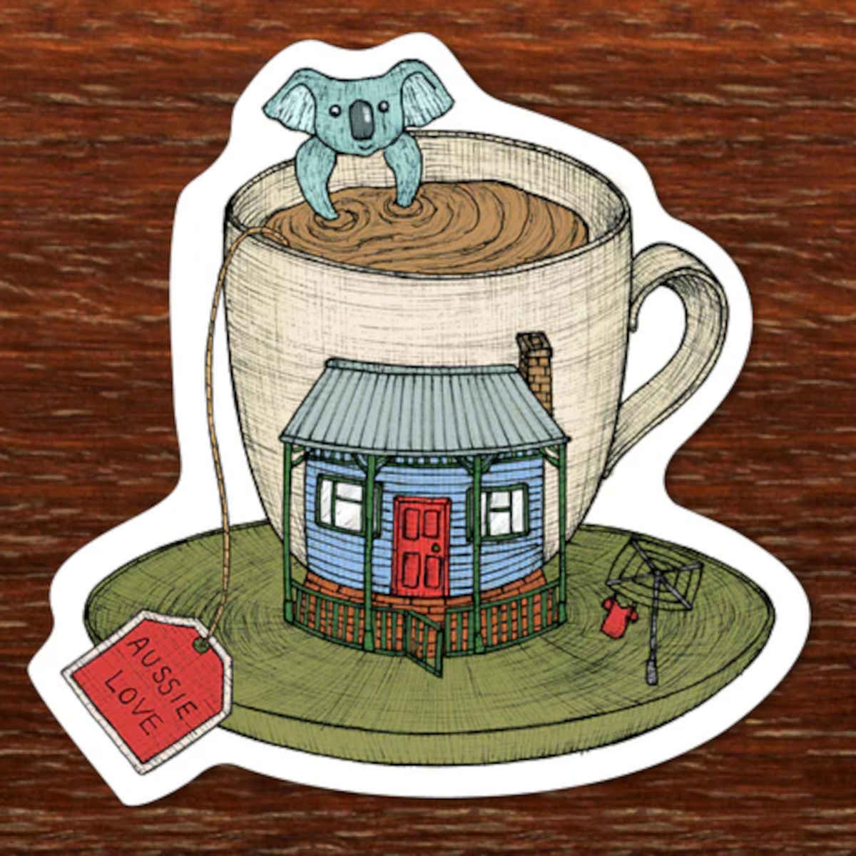 The Nonsense Maker Koala Teacup Magnet - Image 3