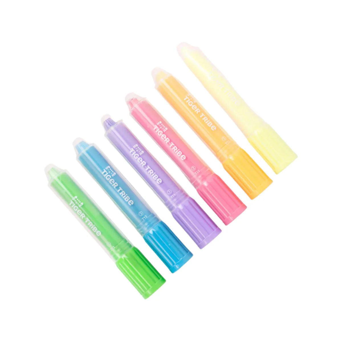 Tiger Tribe Silk Crayons Pastel (Pack of 6)
