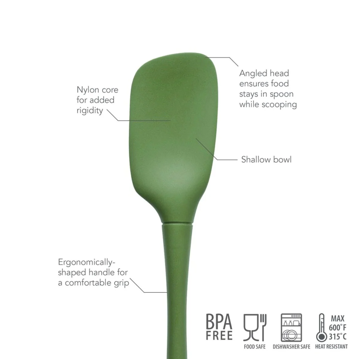 Tovolo Silicone Pesto Spoonula Green - Image 3