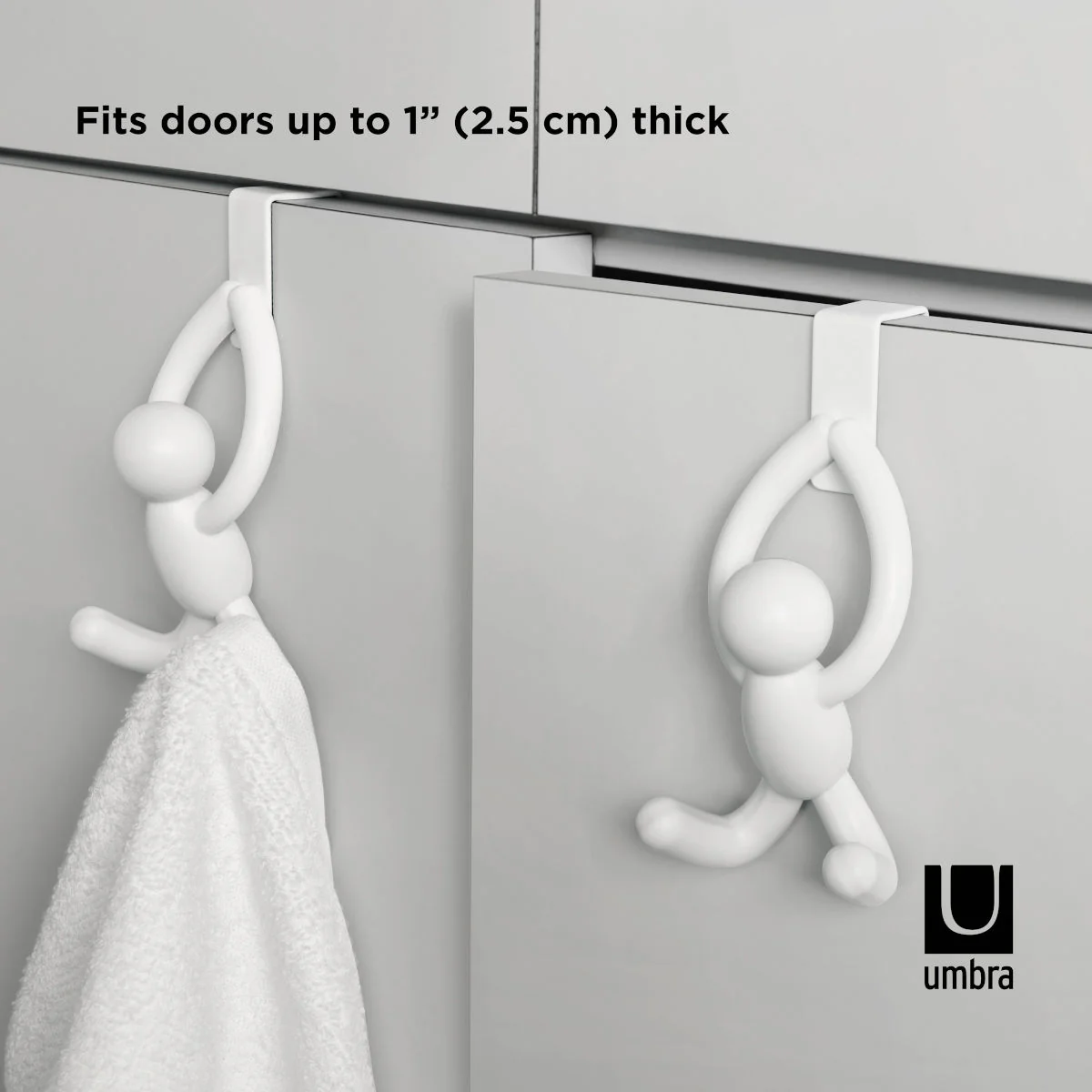 Umbra Buddy Cabinet Hook White Set of 2 - Image 2