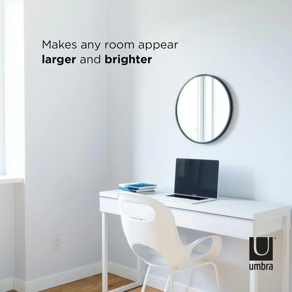 Umbra Hub Mirror Black 45cm - Image 20