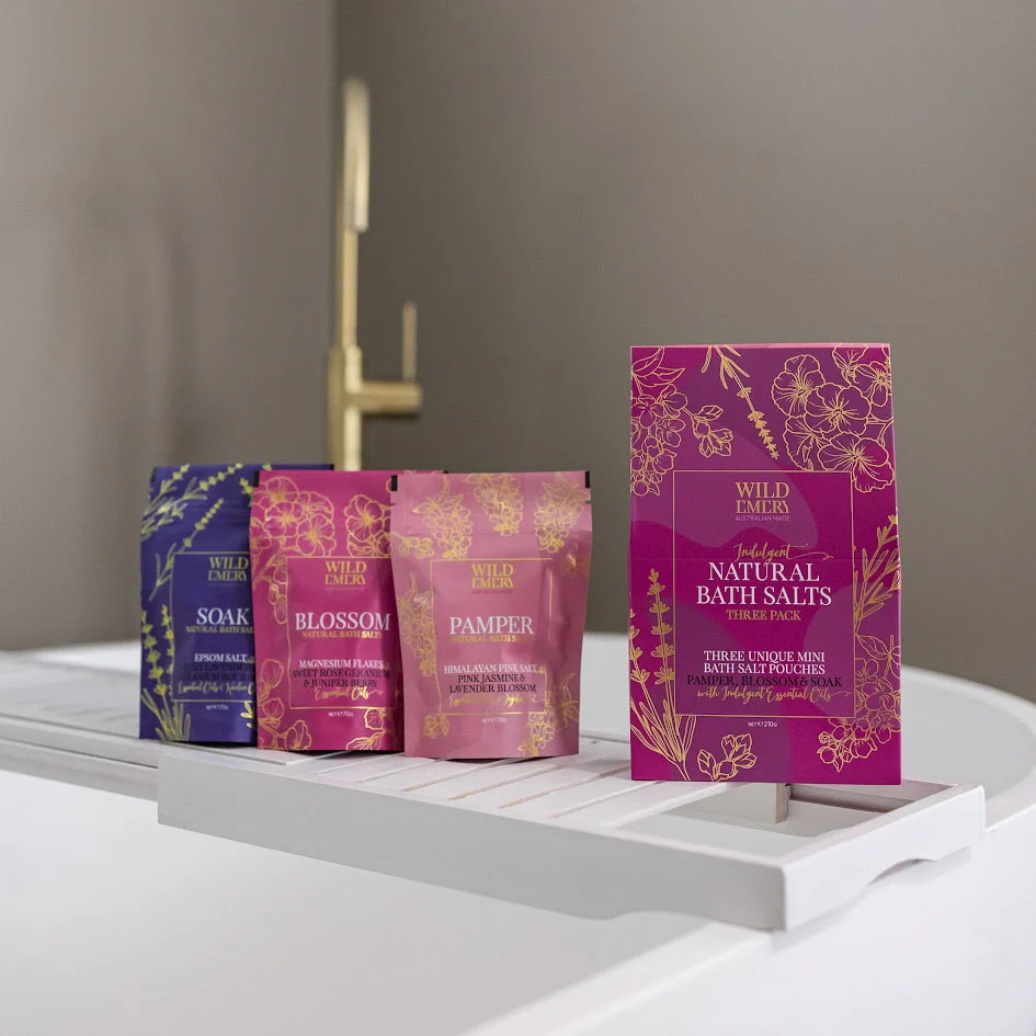 Wild Emery Indulgent Bath Salts Pack of 3 - Image 2