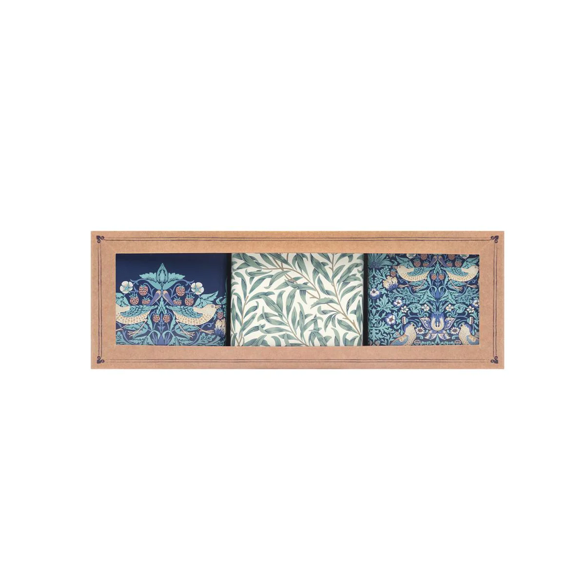 William Morris Strawberry Thief Square Caddy Set of 3
