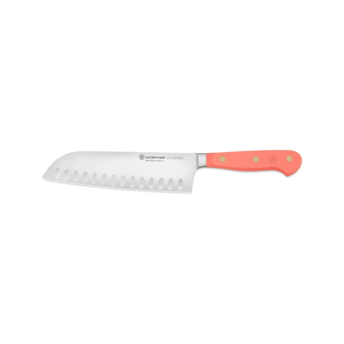 Wusthof Classic Colour Coral Peach Santoku Knife 17cm