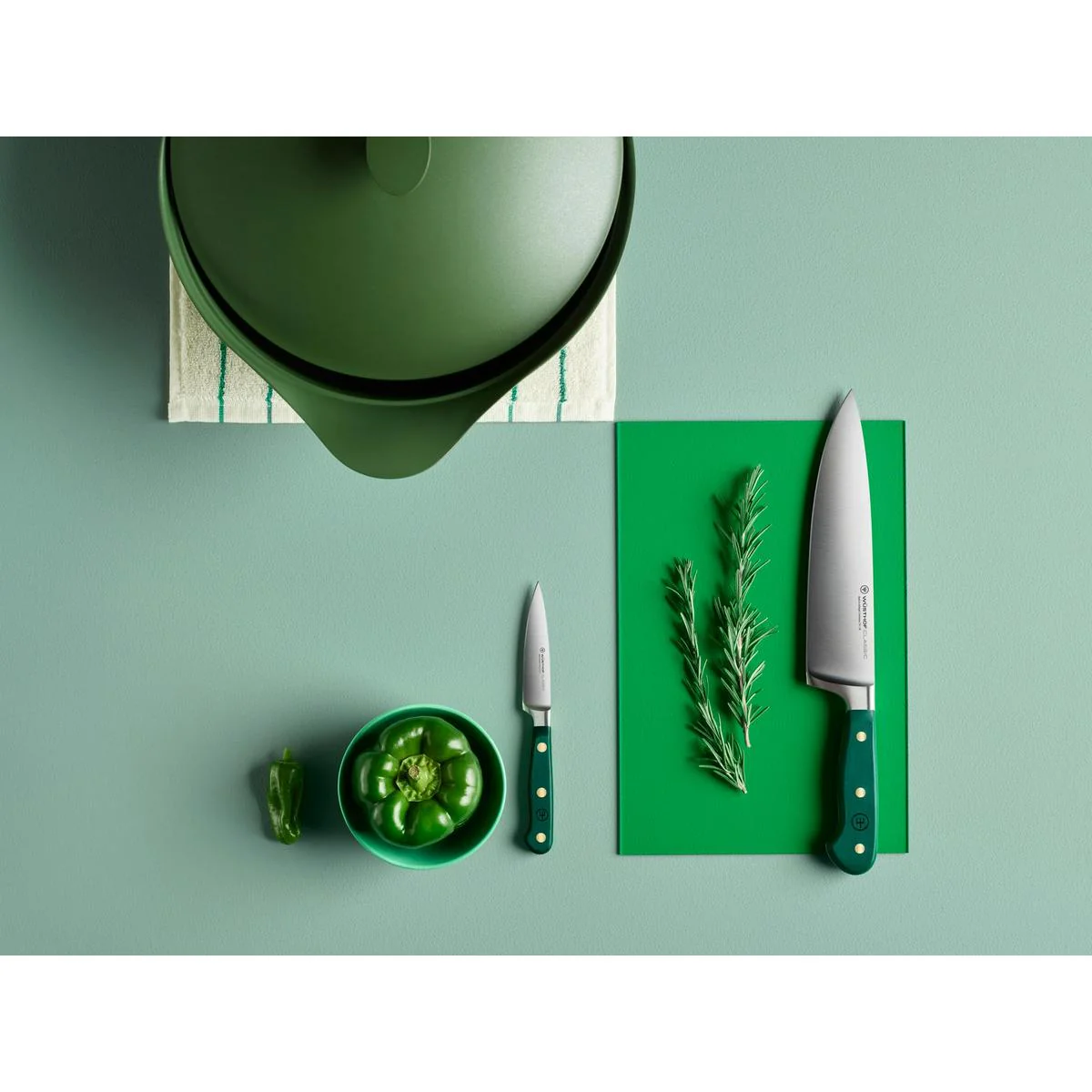 Wusthof Classic Colour Fresh Rosemary Chefs Knife 20cm - Image 2