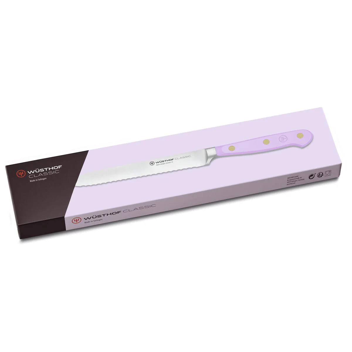 Wusthof Classic Colour Purple Yam Serrated Utility Knife 14cm - Image 4