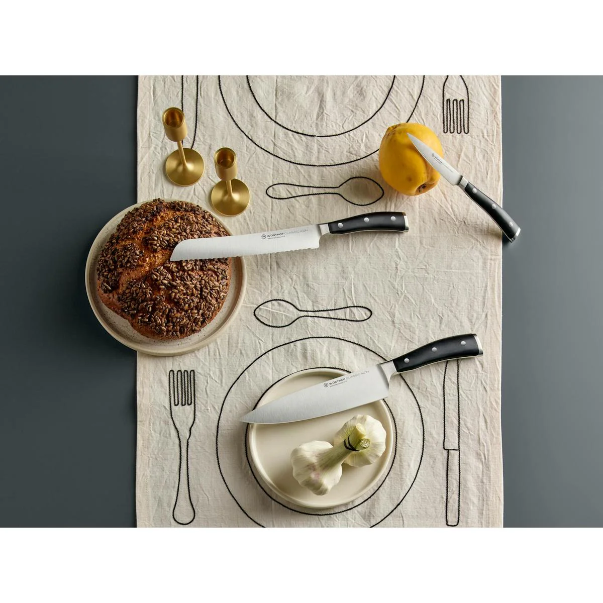 Wusthof Classic Ikon Black Bread Knife 20cm - Image 3