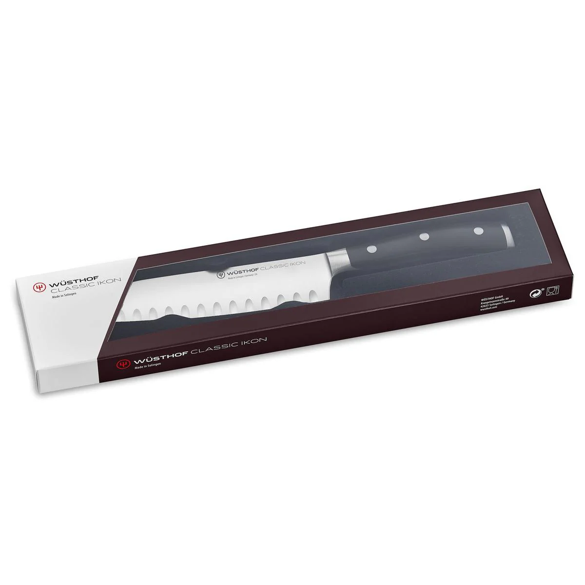 Wusthof Classic Ikon Black Santoku Knife 17cm - Image 4