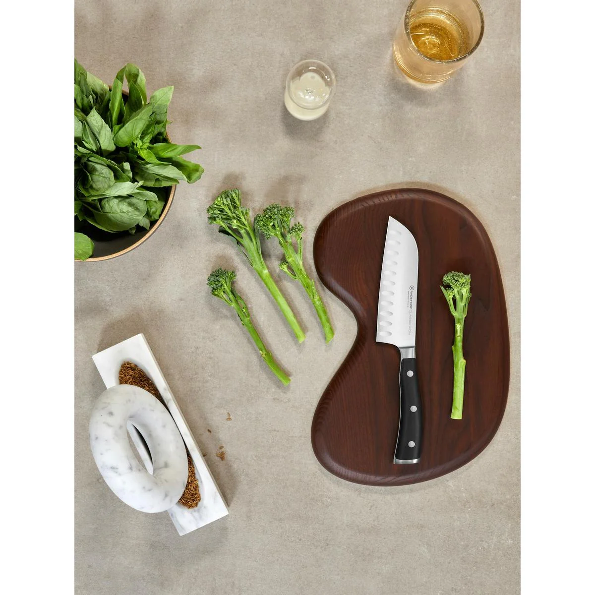 Wusthof Classic Ikon Black Santoku Knife 17cm - Image 5